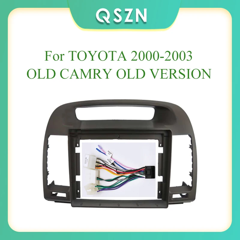 

9 Inch 2 Din Car Radio Fascia Fascias Panel Frame CD DVD Dash Audio Interior For TOYOTA 2000-2003 OLD CAMRY OLD VERSION