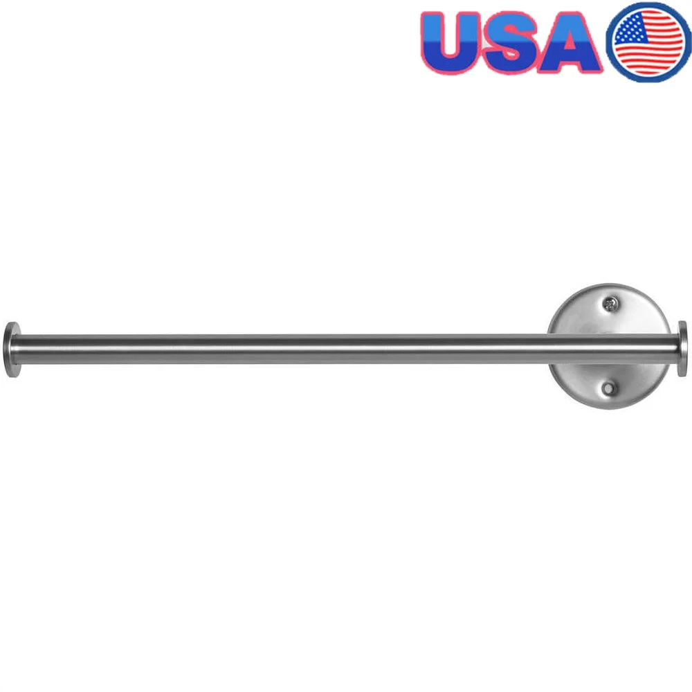 

Настенный держатель для бумажных полотенец, кухонный металлический диспенсер, 14-дюймовый матовый никель, экономия места, вертикальное горизонтальное крепление