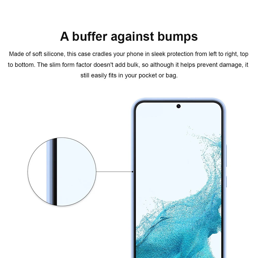 Original Silicone Case Protection Cover For Samsung Galaxy S22 S22+ S22 Plus 5G Shockproof Cover Phone case