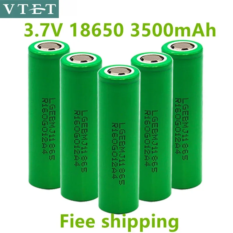 New Original MJ1 3.7 V 3500 Mah 18650 Lithium Rechargeable Battery for Flashlight Batteries for LG MJ1 3500mah Battery