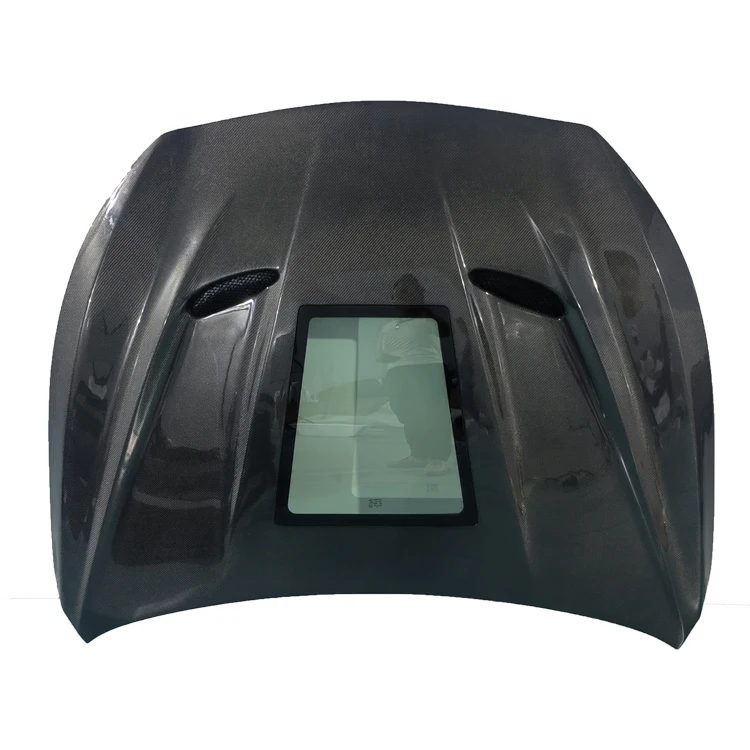 

INFINITI Q50 Carbon Fiber Engine Window See Through Hood Perfect Fitment Guaranteed