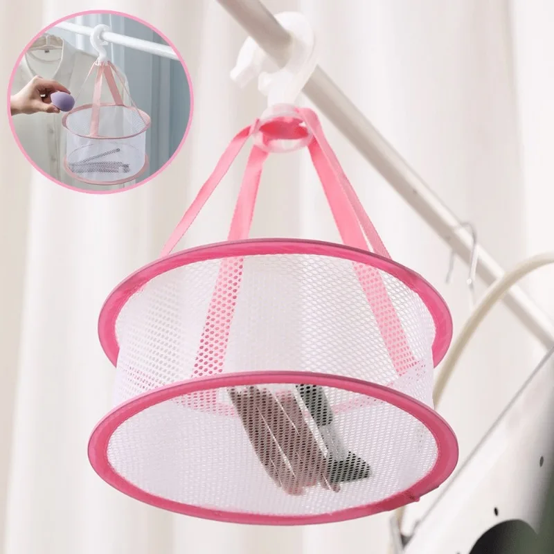 Drying Basket Mesh Net Pocket for Makeup Sponge Hanging Dry Mini Organizer for Blender Cleaning Tools Portable Dryer Accessory