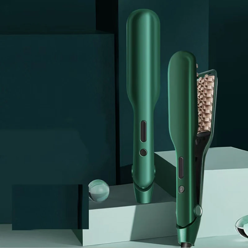 3D Grid Hair Crimper Volumizer Hair Fluffy Corrugated Curler Flat Iron Corn Hair Splint Perm Straightener Brush Comb