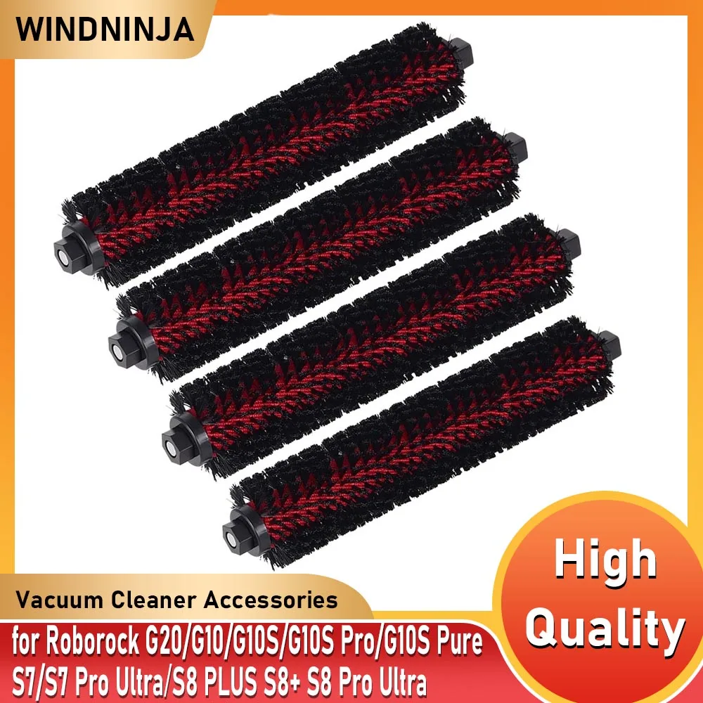 Sikat Bergulir Pembersih untuk Roborock G20/G10/G10S/G10S Pro/S7/S7 Pro Ultra ​ ​ ​ ​ ​ ​ /S8 S8 Pro Sikat Pembersih Berkecepatan Ultra Tinggi
