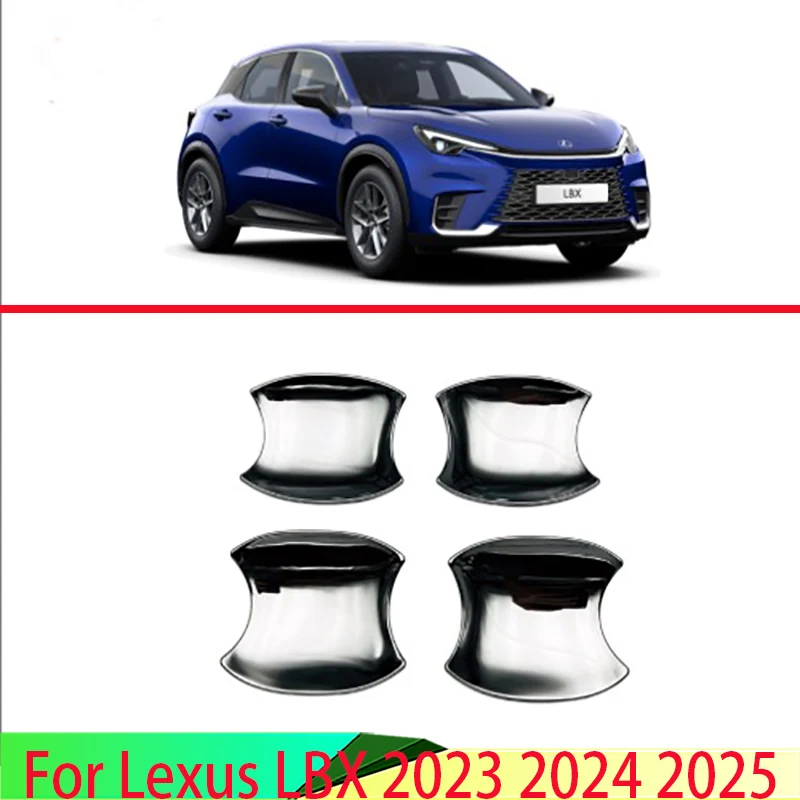 

Для Lexus LBX 2023 2024 2025 автомобильные аксессуары ABS хромированная дверная ручка чаша крышка чашка полость отделка вставка фиксатор молдинг гарнир