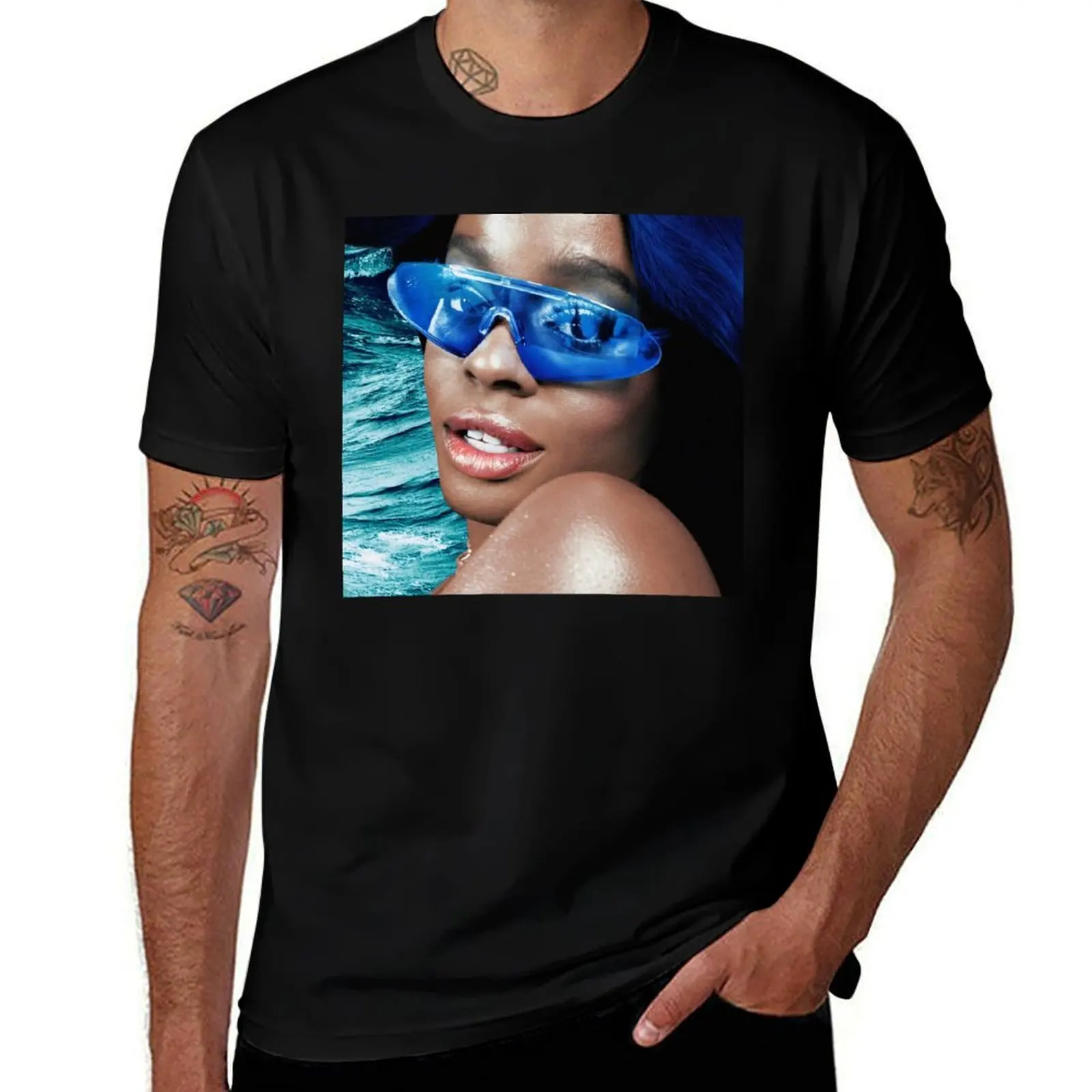 Azealia Banks / Seapunk Princess HD T-Shirt Summer Fashion Casual Tee Shirt T-Shirt