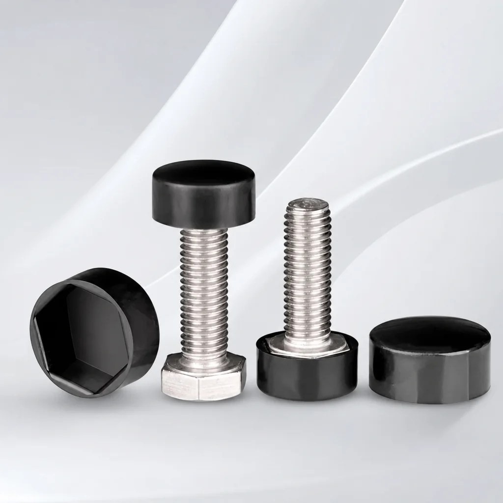 Yiqianyuan Plastic Protective Cap PE M4 to M30 Hexagonal Screw Nut Cover Dust-Proof Decorative Cap Assorted Sizes