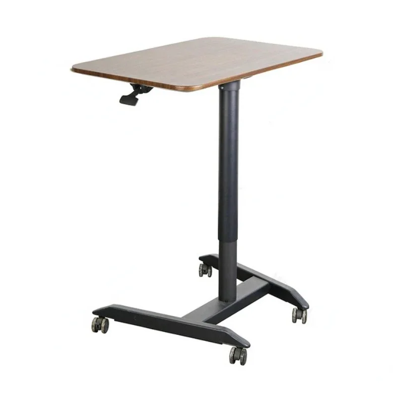 

University Classroom Furniture Study Combination Table Easy to Move Wooden Student Desk with Wheels