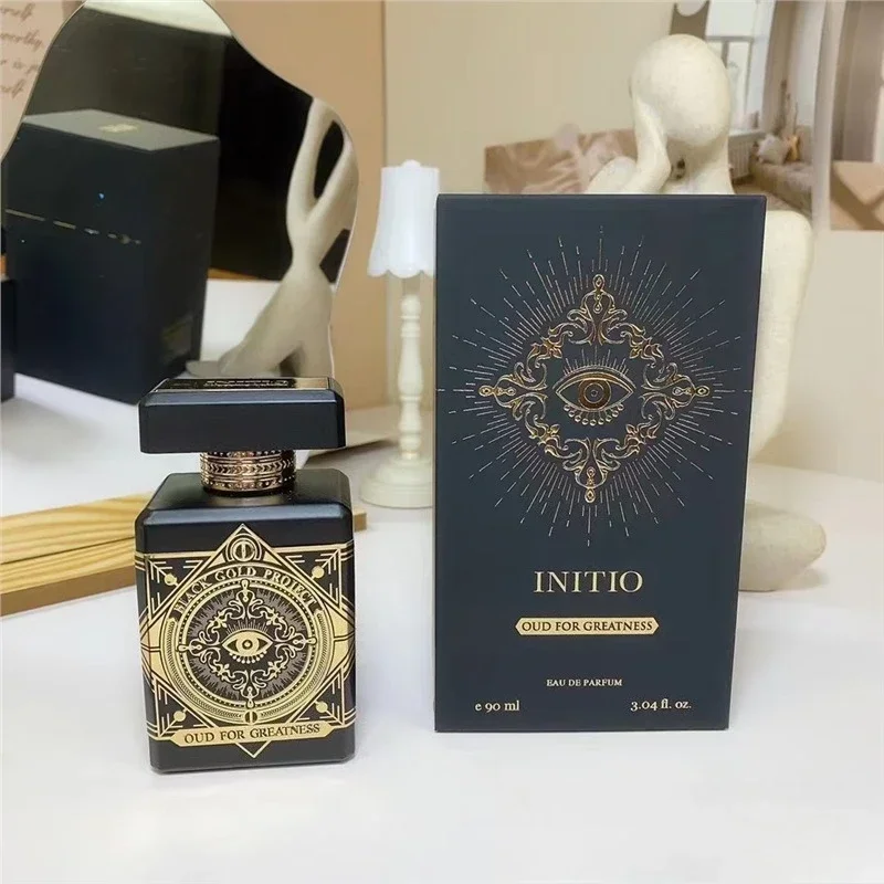 عطر Initio المتخصص للجنسين 90 مل، رائحة وودي شرقية طويلة الأمد مع عود الفانيليا المسك والوردي لرائحة يومية أنيقة