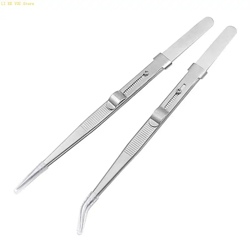 W3JE 2 PCs e Diamond Stone Tweezers Lanking Jóias Tweezer Slide trava dica fina