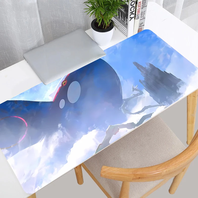 

Большой коврик для мыши 900*400, аниме-коврик для офисного стола с изображением Покемона Пикачу, аксессуары для ПК, игровой коврик XXL, коврик для клавиатуры ноутбука