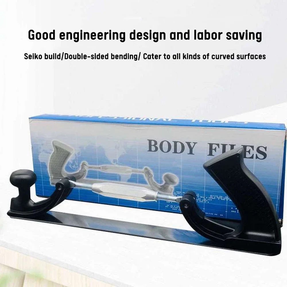 

Adjustable Frame Milled Tooth Files Holder Car Body Polisher Metal Panel Polishing Curved Tooth Steel File Dent Repair Tools