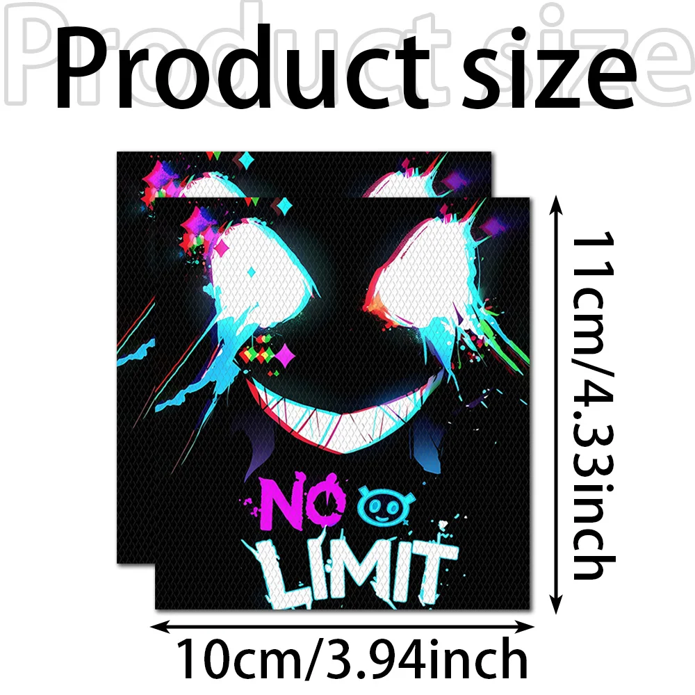 2Pcs Funny Graffiti Handlebar Vinyl Decals, Waterproof UV‑Resistant Self‑Adhesive Stickers for Motorcycle E‑Bike DIY Decor