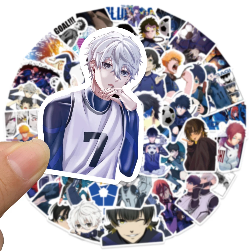 10/30/50pcs Cool Nagi Bachira Blue Lock Stickers Isagi Chigiri Anime Sticker Waterproof Suitcase Luggage Notebook Shidou Decals