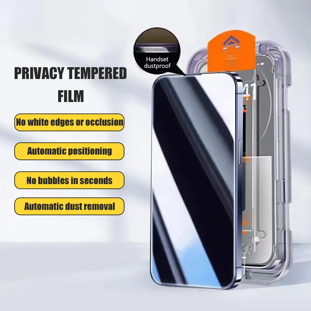 

5Pcs Dust Free Installation Anti Spy Peep Tempered Glass Film For OPPO Find X3 X5 Lite X8 Ultra X9 Pro Privacy Screen Protector