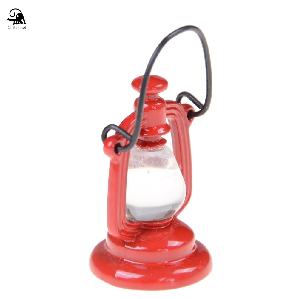 1 pz 1:6 scala Retro lampada a olio casa delle bambole giocattolo in miniatura bambola cibo cucina soggiorno accessori 23mm * 43mm