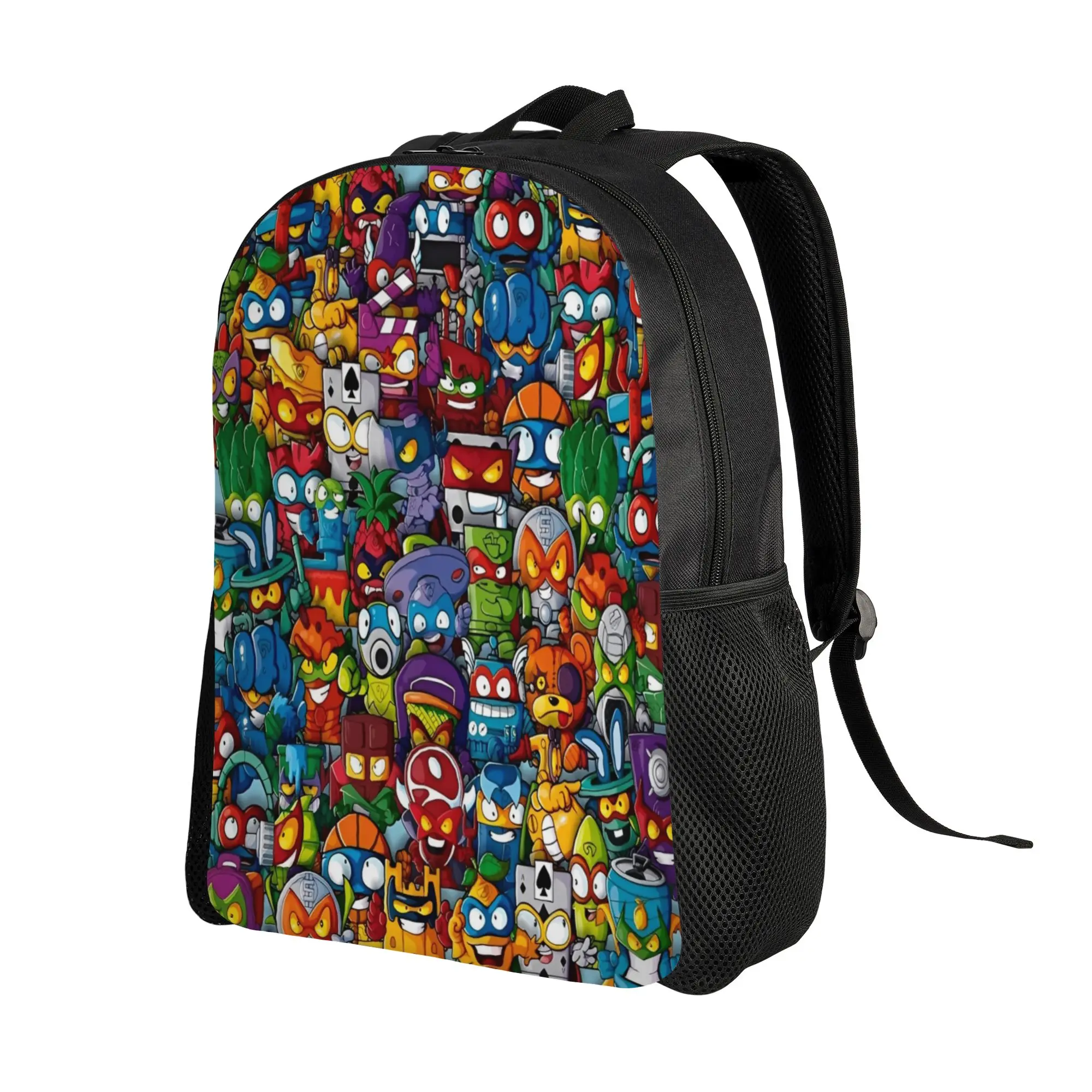 Super Zings Game  Backpack Superthing Women Polyester Cycling Backpacks Print Pretty High School Bags Rucksack