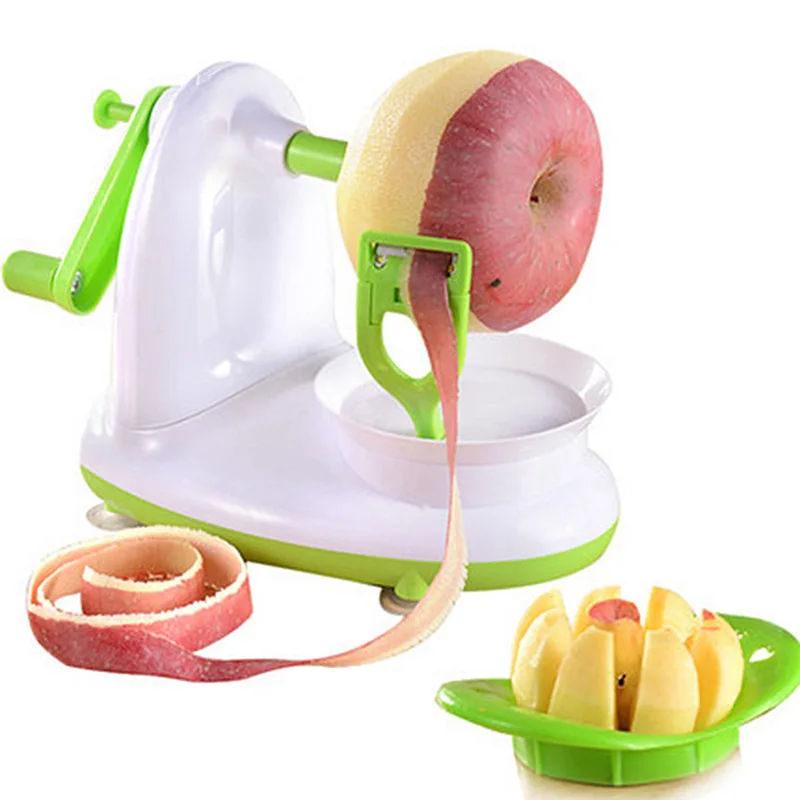 

Hand-cranked Multifunction Fruit Peeler With Fruit Slicer Corer Cutter and Blades Apple Pear Kitchen Home Manual Peeler Machine