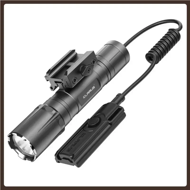 

Klarus GL4 Rechargeable Torch Lighter 3300LM Tactical Flashlight With Removable Slide Rail Mount And Remote Switch 18650 Battery