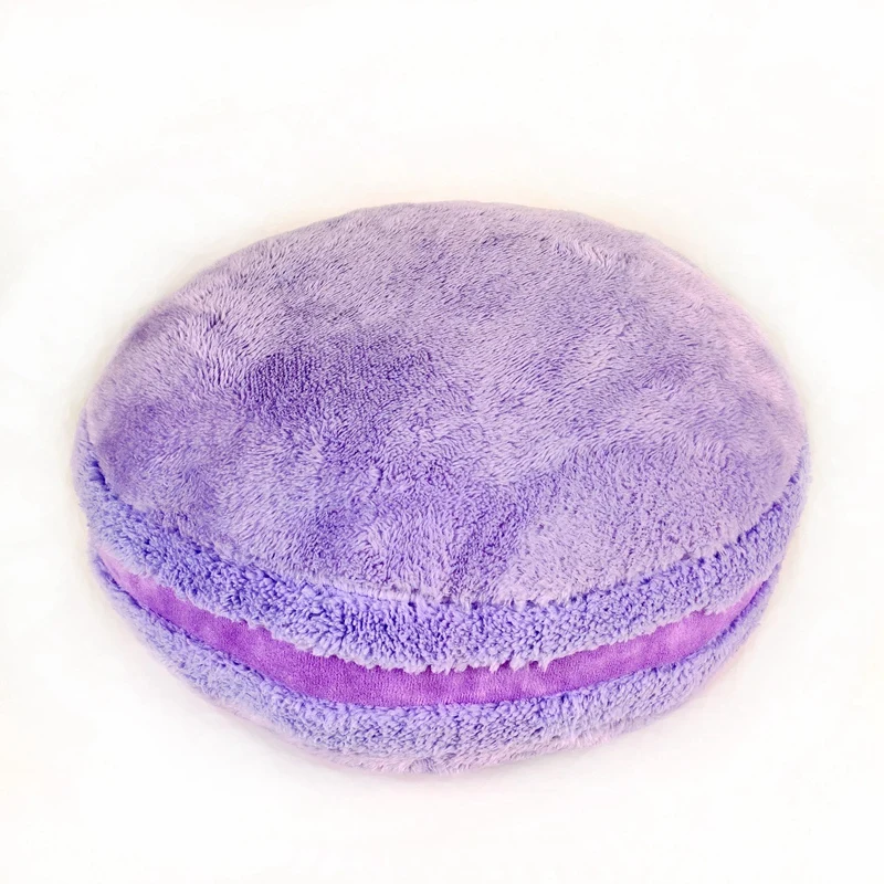 Colorful Patchwork Macaron Pillow Stuffed Plush Dessert Sofa Chair Seat Cushion Waist Support Home Decor For Friends Gifts view 6