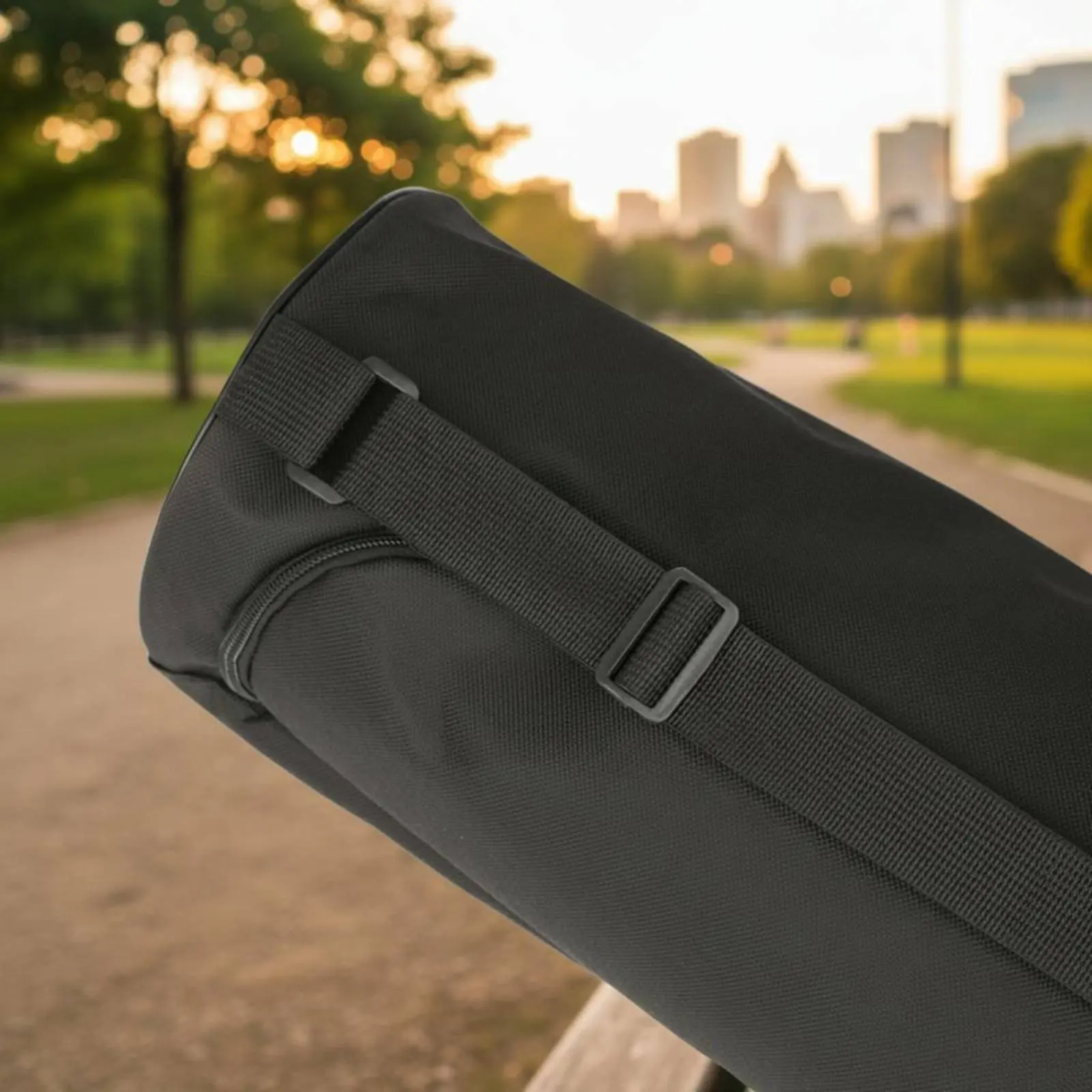 

Exercise Mat Carrier Bag Portable Exercise Mat Bag Sports Accessory Adjustable Strap Full Fastener Closure for Gym