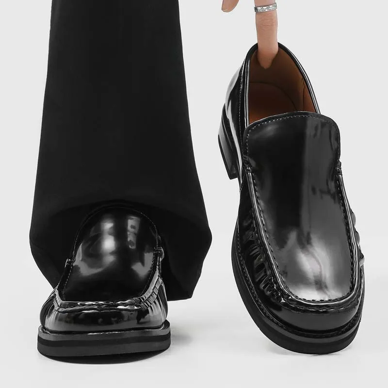 

Новые мужские кожаные деловые лоферы 2026 года: роскошные, ручной работы, в ретро-британском стиле, повседневные, для улицы и торжественных мероприятий