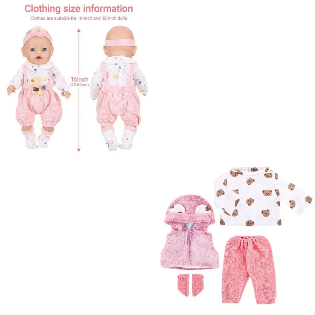 43 センチメートル女の子人形冬秋服ファッション衣装人形の服子供のための