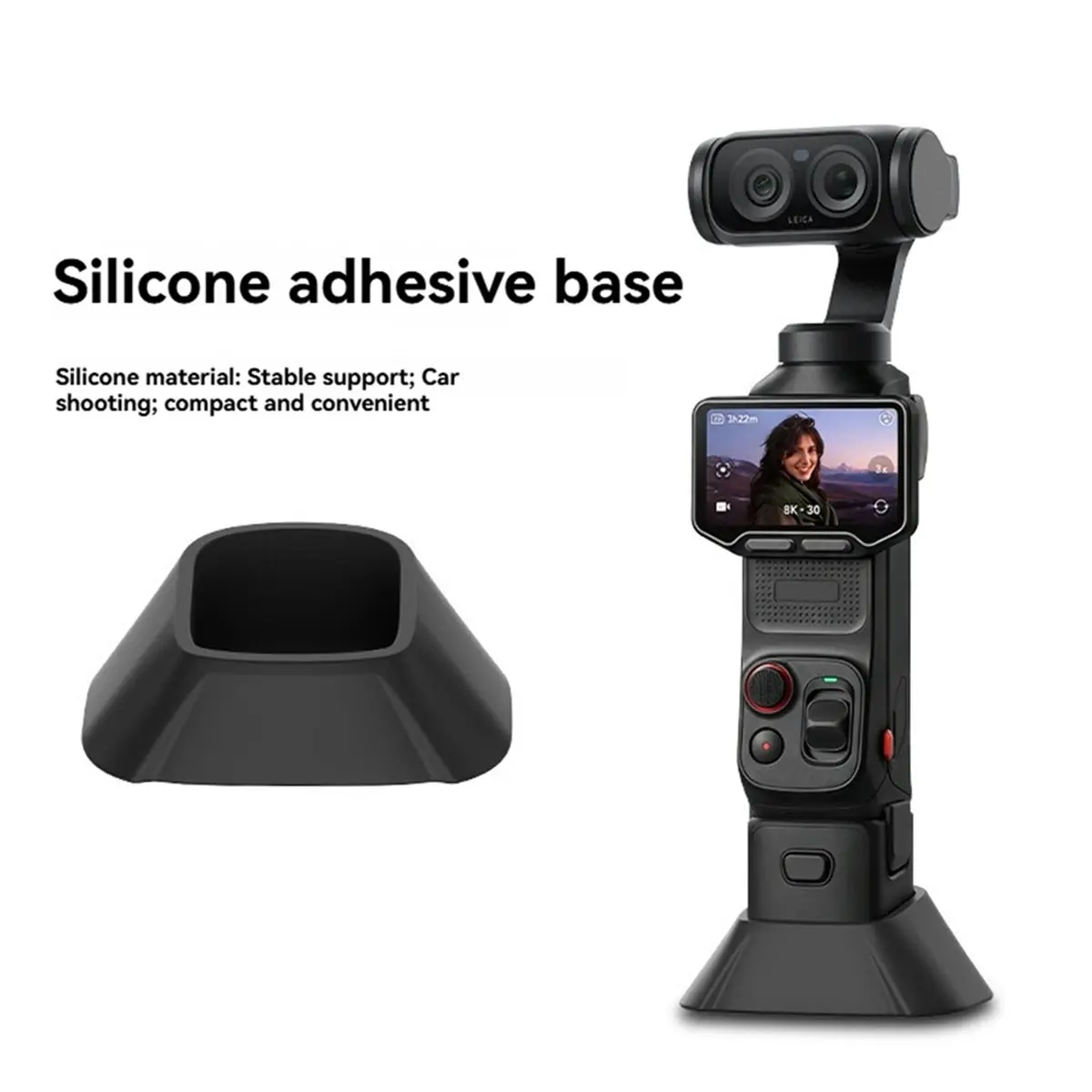 Silicone Base for Luna Ultra Camera Dock Desktop Anti-Skid Fixed Extension Base Stand Quick Release Accessories