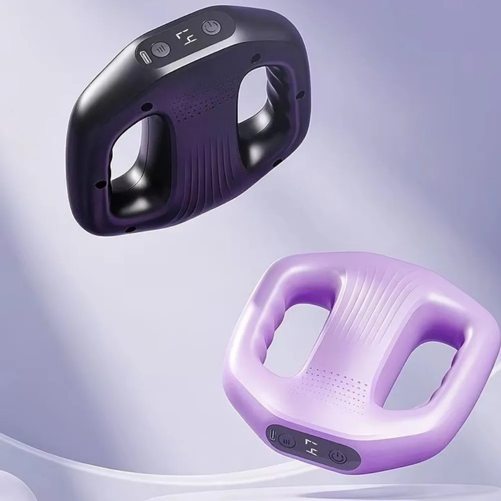 Cordless Fascia Rings Massager Type-C Rechargeable Deep Tissue Muscle Handheld Massager with Belt 3 Modes Electric Body Machine
