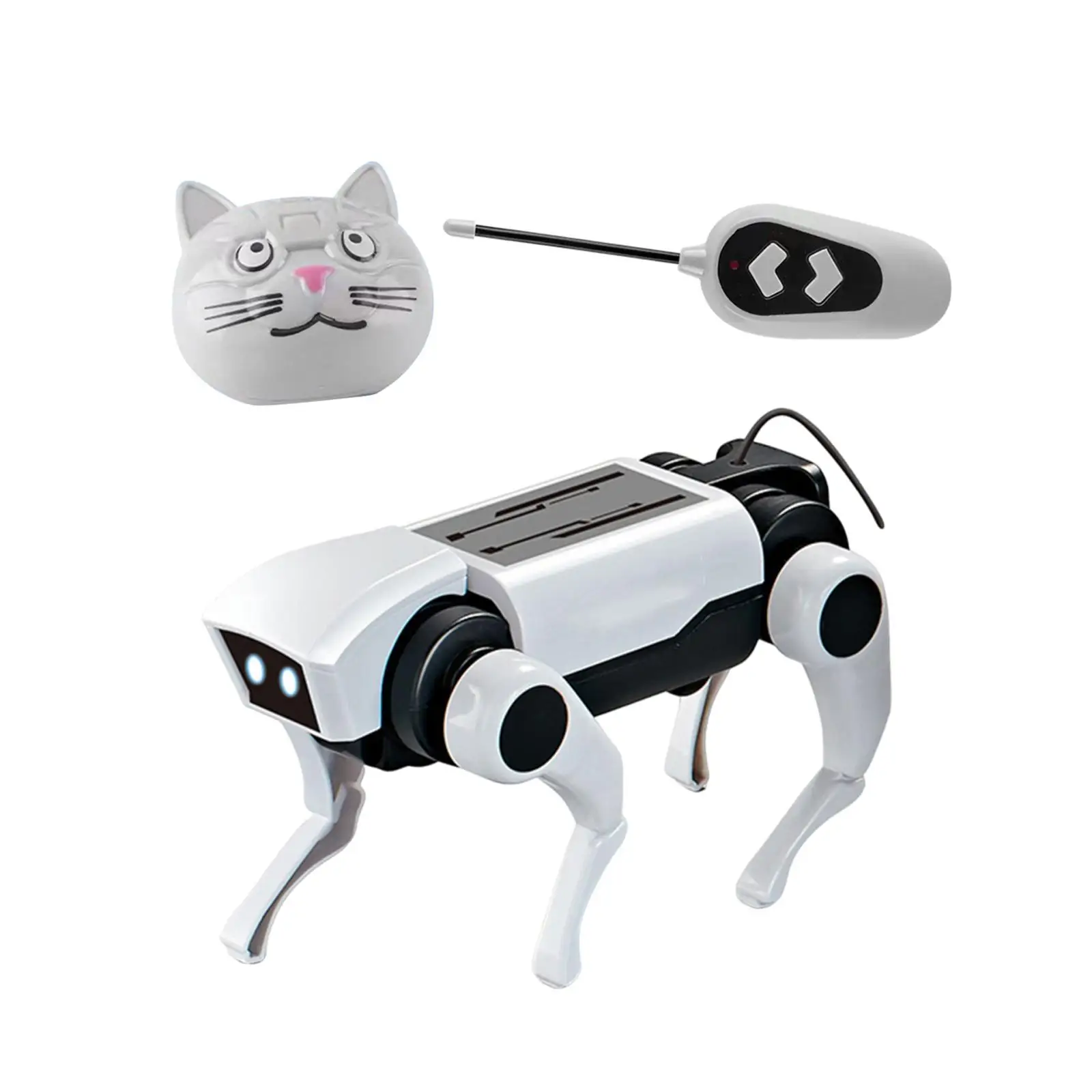 Mechanical Puppy DIY Assembly Puzzle Toy Robot Dog Toy Remote Control Robot Dog Robotic Puppy for Children Teens Boy Girls Gifts