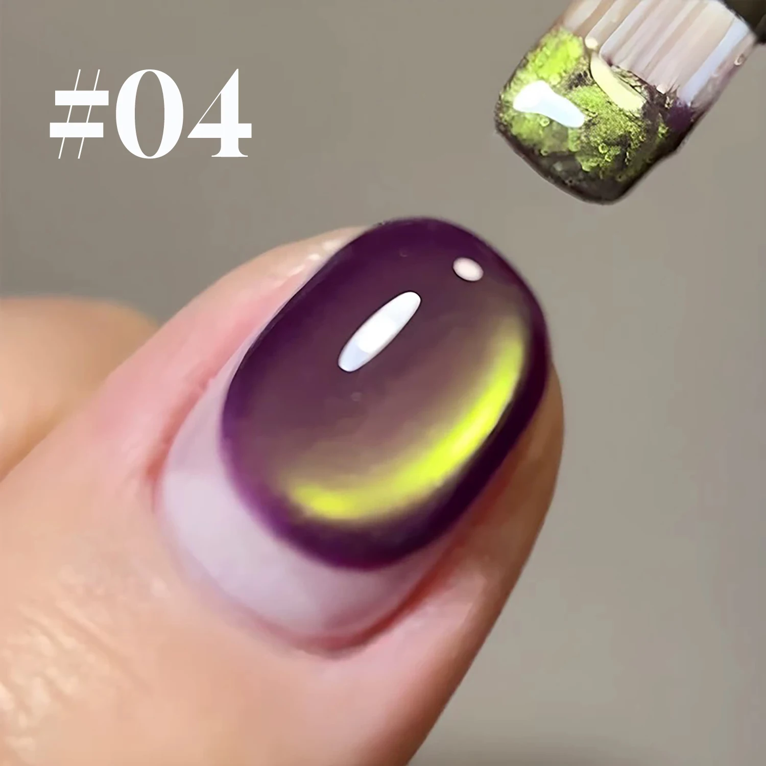 

ZH 1-16Pcs 2025 New Summer Ocean Blue Glass Bead Cat Eye Gel Nail Polish Glue Flash Bulb Cat Eye Toe Nail Enhancement Nail Art