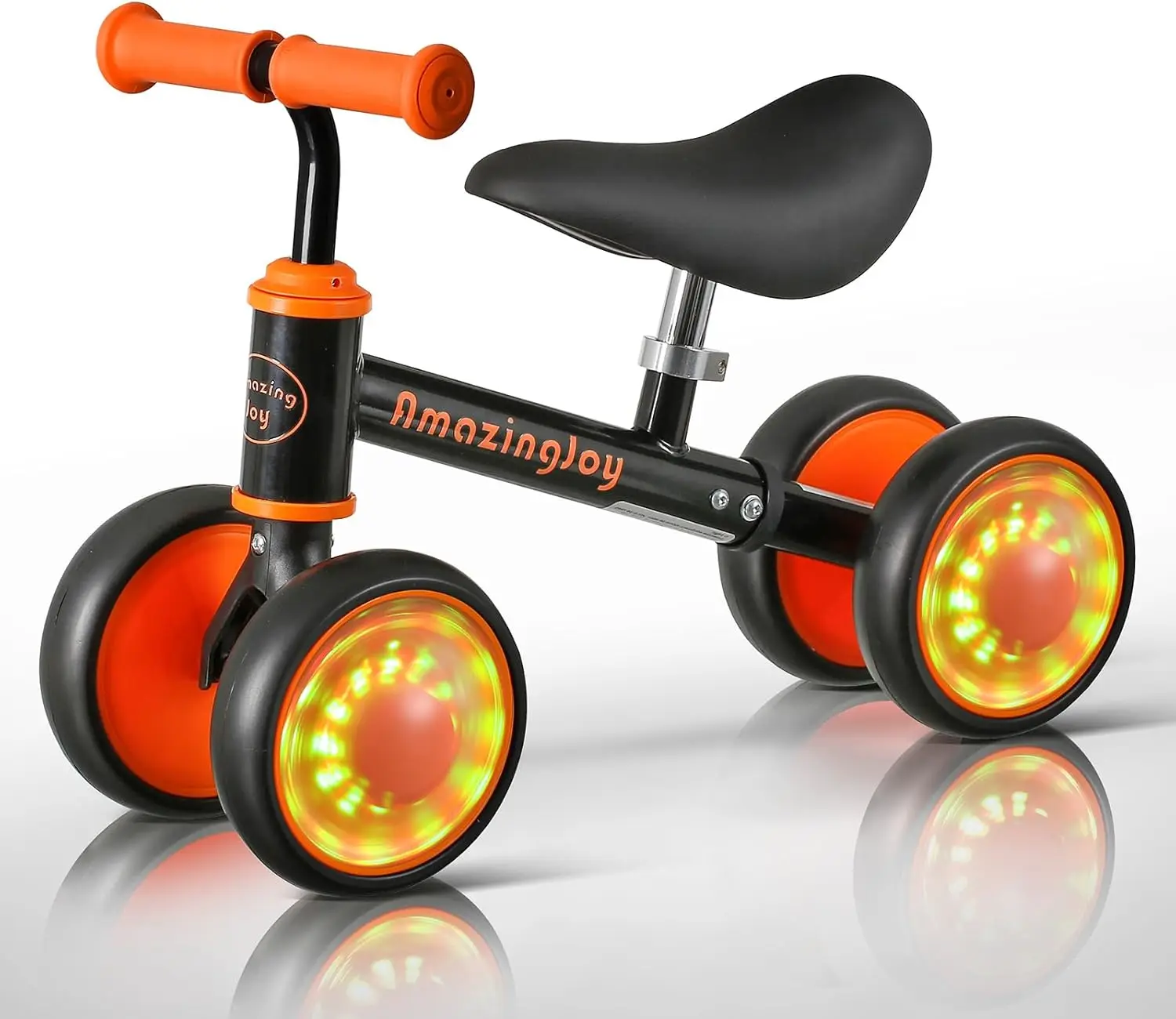 Bicicleta de equilibrio para niños y niñas de 1 año, iluminación colorida, juguetes para bebés, primer paseo, 10-24 meses, 12-24 Mon