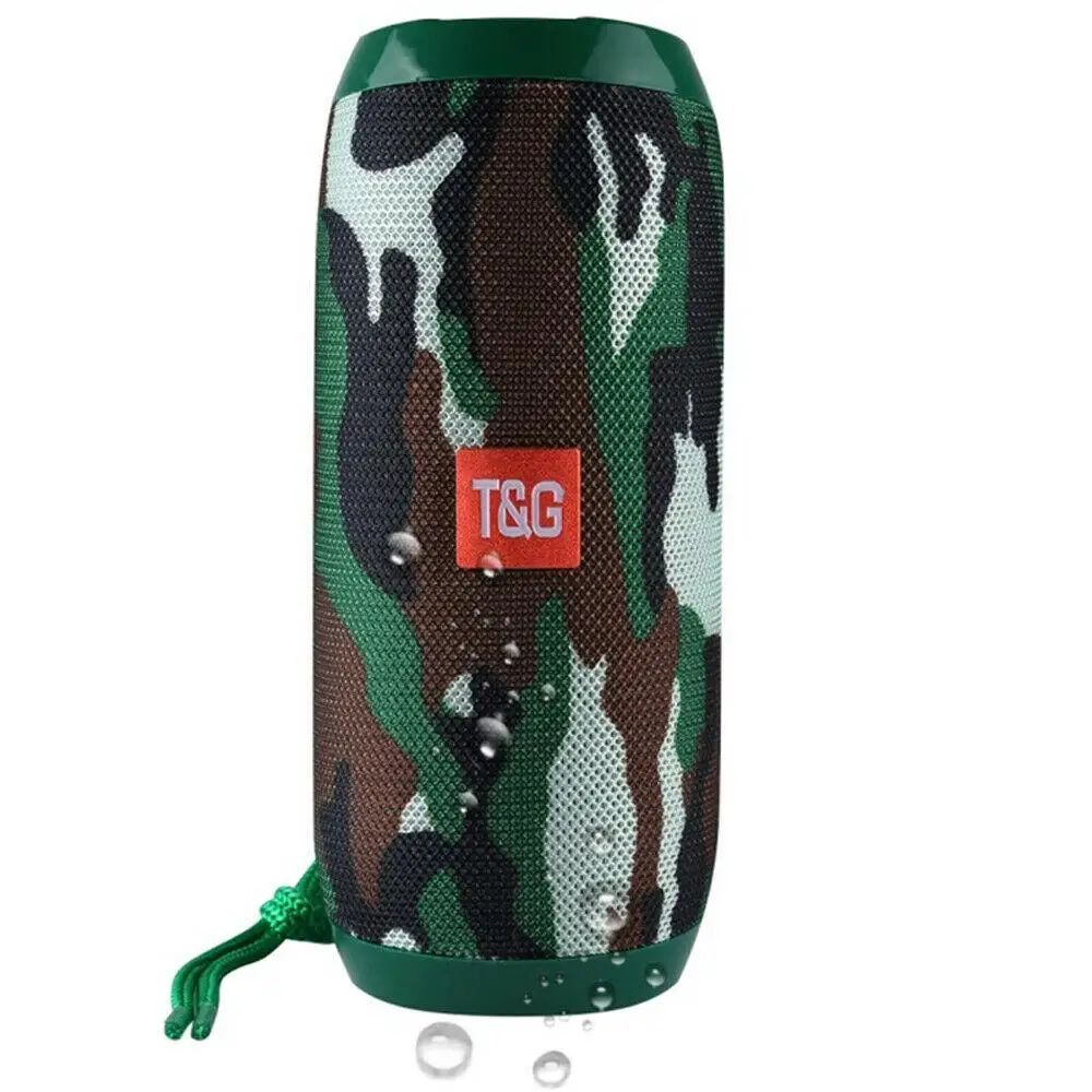 TG117 Bluetooth Speaker 1200mAh Waterproof Outdoor Portable Wireless Column Loudspeaker Box Support TF Card FM Radio Aux view 3