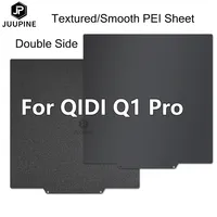 For QIDI Q1 Pro Build Plate 3D Printer Accessories Heat Bed Double Side Smooth PEI Powder Coated Spring Steel PEI Sheet 250x250