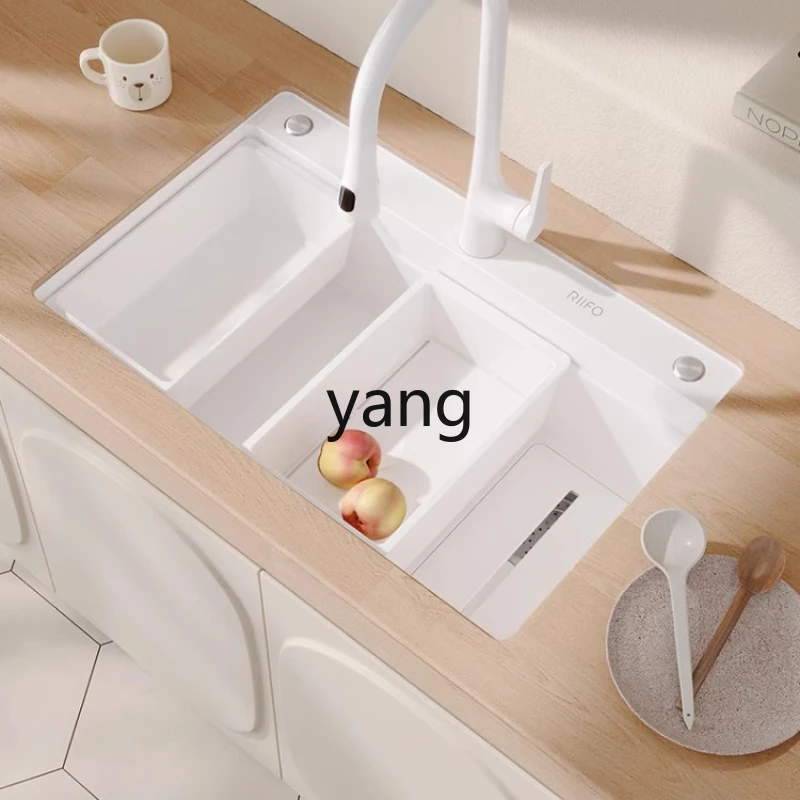 

LH Kitchen Under Counter Basin Household Sink Large Single Sink Dishwashing Vegetable Basin Sink