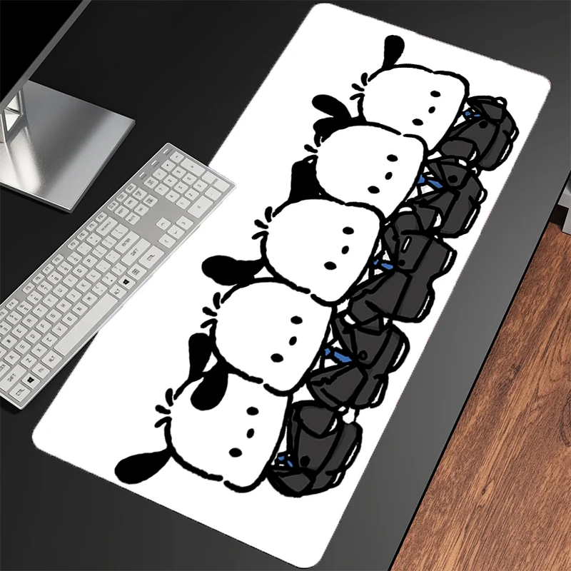 Anime Gaming Speed Mouse Pad Pochacco Extended Desk Mat Kawaii XXL Gamer Cabinet Mouse Mat Keyboard Mousepad Computer Desk Mat