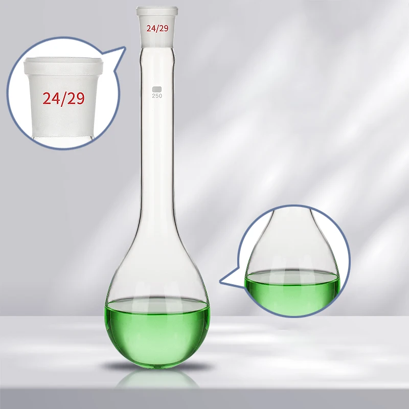 Kjeldahl nitrogen fixing flask, long neck ammonia nitrogen grinding flask, eggplant distillation flask, chemical laboratory equi