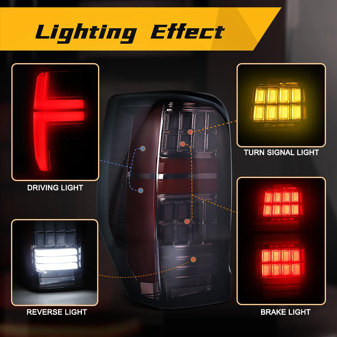 LED Tail Light For Mitsubishi L200 Triton Pickup 2019 2020 2021 2022 2023 Rear Light Brake Lamp Reverse Lamp Turn Signal Lamp