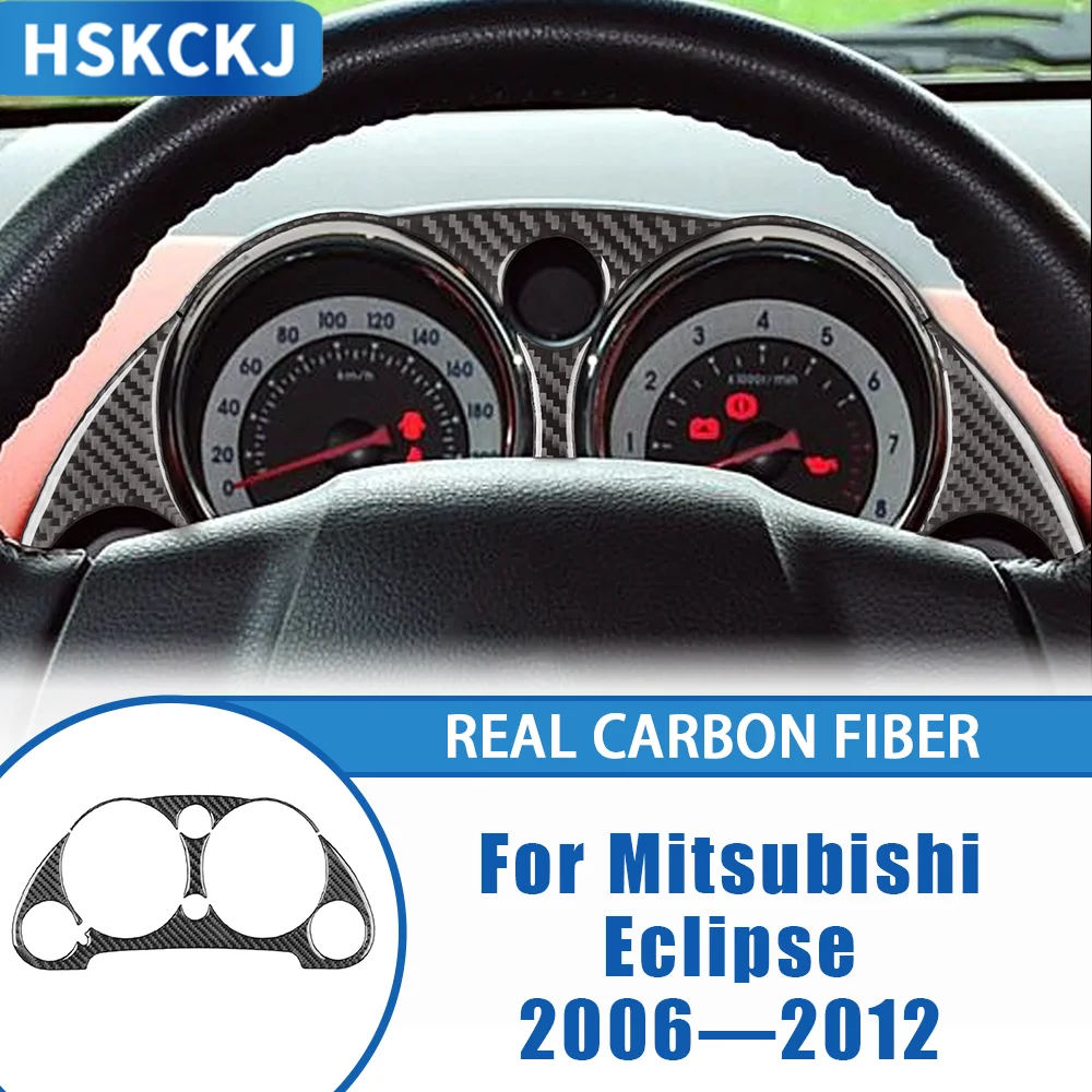 

For Mitsubishi Eclipse 2006—2012 Car Accessories Carbon Fiber Dashboard Speedometer Panel Inrerior Cover Trim Modified Sticker