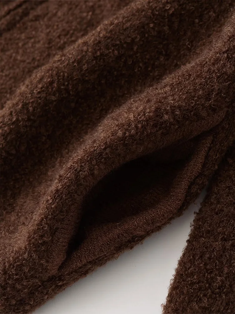 HH Woman Turn-down Collar Zipper Pilot Jacket Solid Zipper Woman Autumn Fashion Pockets Long-Sleeve Street Style Resilience Coat