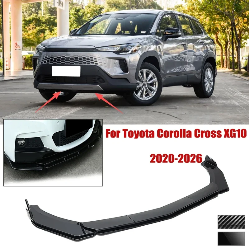 5pcs Front Bumper Shovel For Toyota Corolla Cross XG10 2020-2026 Spoiler Front Bumper Deflector Anti Scratch Protection Device