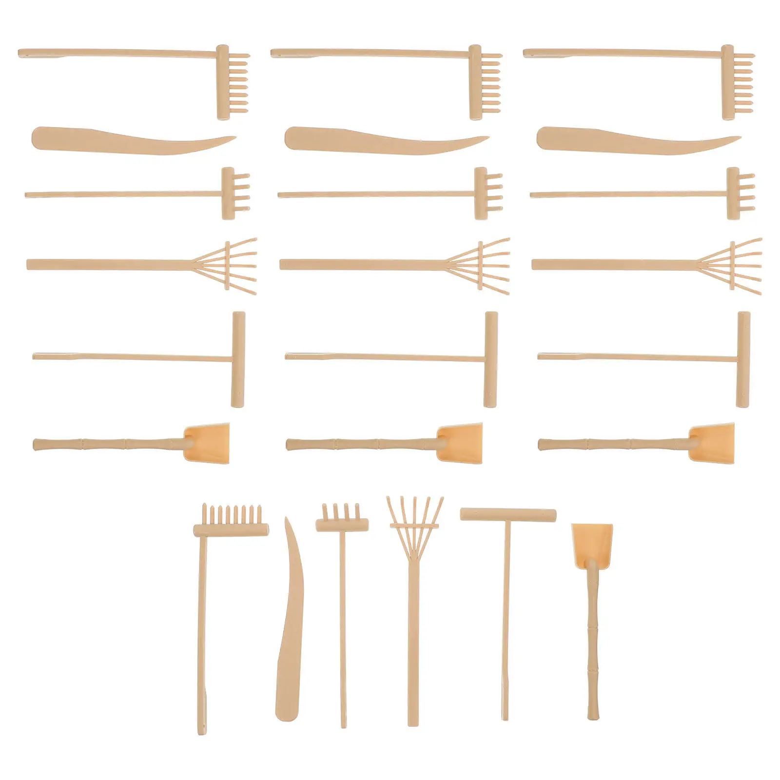 

4Sets Mini Zen Sand Rake Tools Small Garden Rakes for Sand Tray Desk Office Meditation Accessories Japanese Zen Garden Rake Set