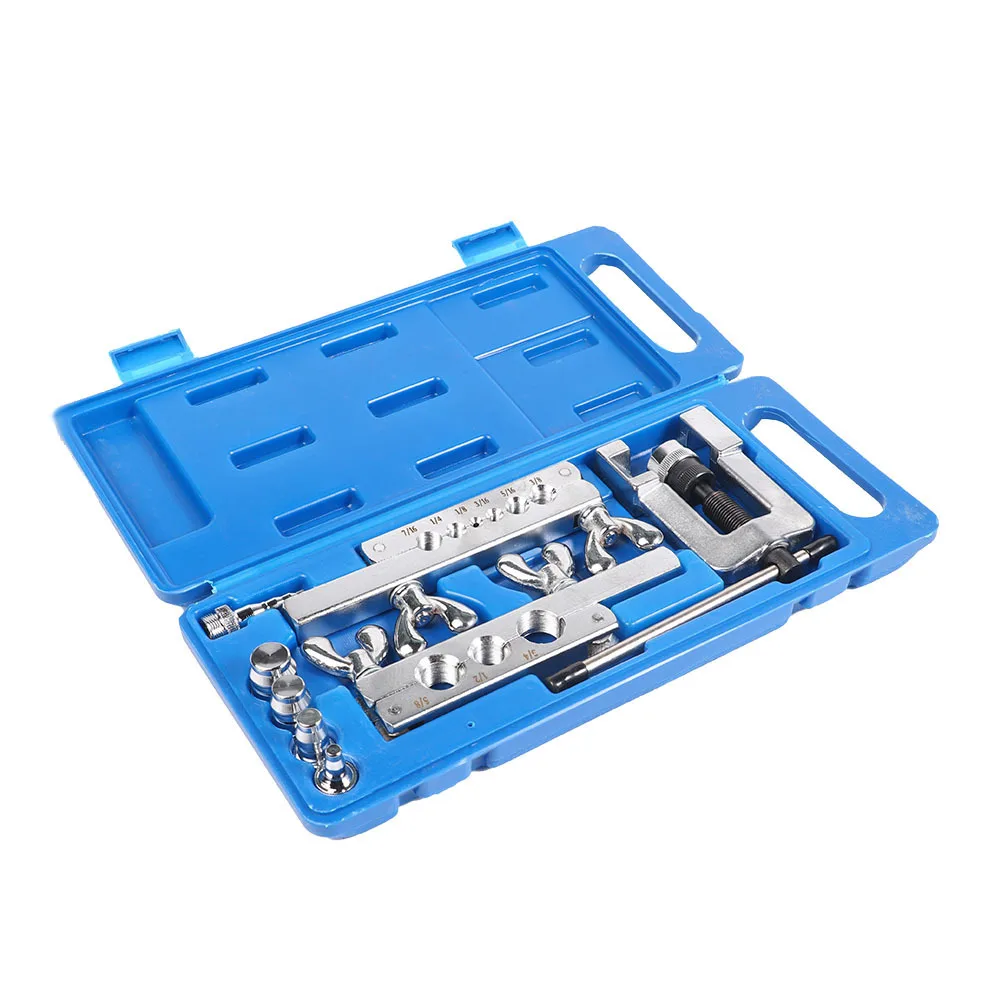 Manual 45 Degree Flaring Tool Set Pipe Expander Kit Swaging Hand Tools For HVAC Copper Aluminum Pipe System Accessories