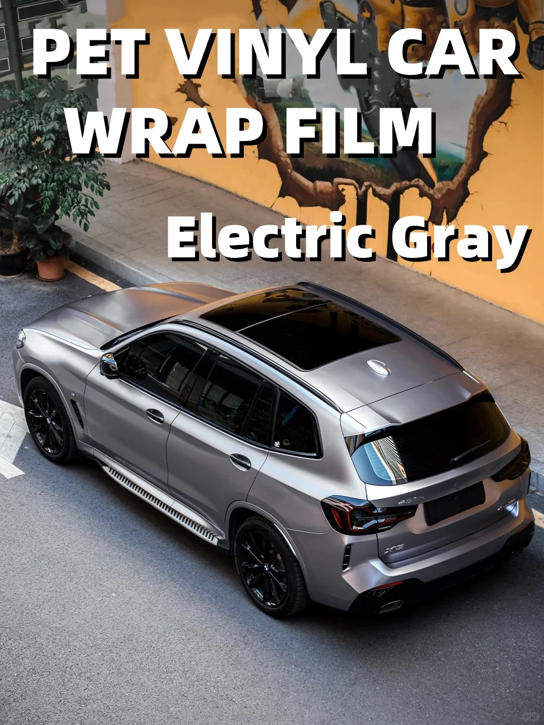 

Car PET Wrap Vinyl Wrap Car Body Wrapping Car Film Electric Gray Cars Accessories All Models High Quality Noble