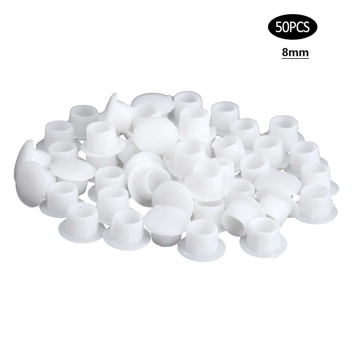 50Pcs Furniture Hole Covers Protection Screw Caps 5/6/8/10mm Plastic Hole Plugs for Chair Cabinet Cupboard Shelf Hardware - view 6
