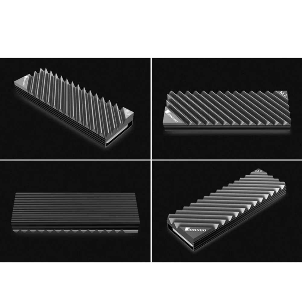 Aleta de dissipação de calor de alumínio do dissipador de calor do disco rígido SSD com almofada térmica para PC