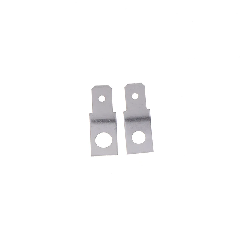 50pcs Speaker Terminal 6.3 Screw Hole 5.2mm 4.2mm Thickness 0.8mm Male Connector Plug Spring