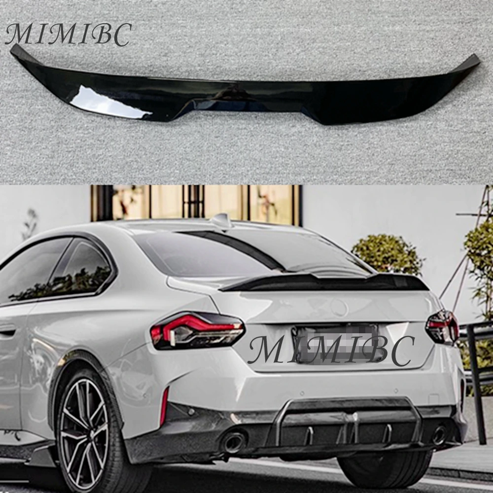 

FOR BMW 2 Series G42 Couep/G87 M2 PRO Style Carbon fiber Rear Spoiler Trunk wing 2021-2024 FRP primer Forged Glossy black