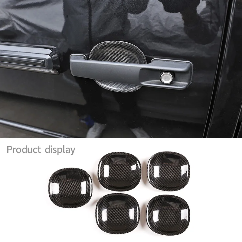 

For Mercedes-Benz G Class 2019-2025 W463 Real Carbon Fiber Car Outer Door Bowl Decorative Protective Cover Car Accessories