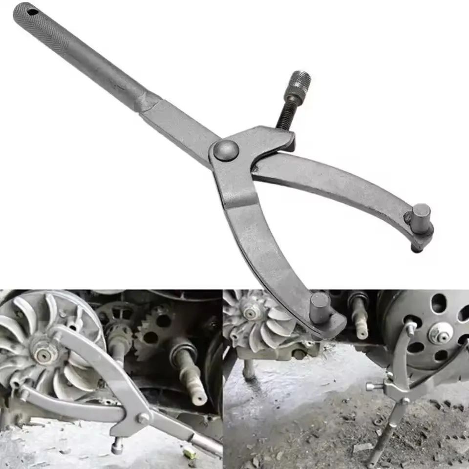 Chave de direção tipo Y, disco de correia, clipe de fixação magnética, braçadeira, polia de embreagem, chave de pinhão para ferramenta de reparo de scooter